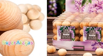 Aromātiskas koka bumbiņas (8 gab.) brīnišķīgs aromāts mājā!