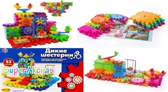 Развивающая игра "Дикие Шестеренки" (53 деталей)