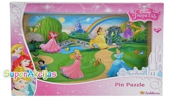 Пазл-вкладыш с принцессами Disney Princess Pin Puzzle