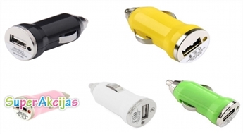 Mini sadalītājs ar USB lietošanai automašīnās