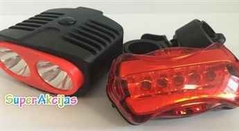 Комплект велосипедных LED фонарей