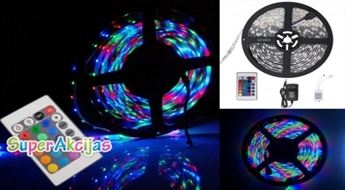 Цветная LED-лента с пультом (5 м) - красивый свет в вашем доме!