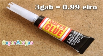 Жидкий супер-клей Super Glue (3 шт.) для любых материалов - мгновенное действие!