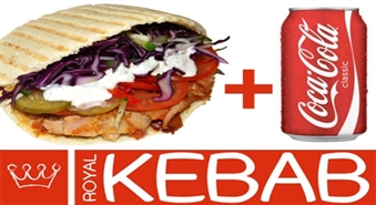 Jelgavas ROYAL KEBAB piedāvā! Lielais kebabs ar vistas gaļu + dzēriens tagad tikai par Ls 1,45!