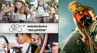 Velosipēda remonts un apkope ar 50% atlaidi no jaunās velodarbnīcas ”VELLAPĒDA”! Saved kārtībā savu divriteni!