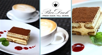 Īsta itāļu vasaras garša: tiramisu kūka un kapučino iemīļotās vietas terasē - restorānā Bar Duck!