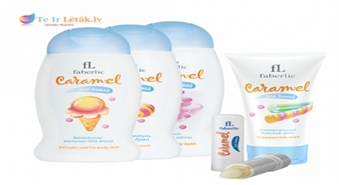 Maiga kopšana vismazākajiem - komplekts bērniem "Caramel". Tikai par 14.30 Ls