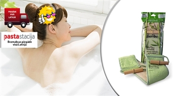 Muguras švamme no loofa un bambusa šķiedrām