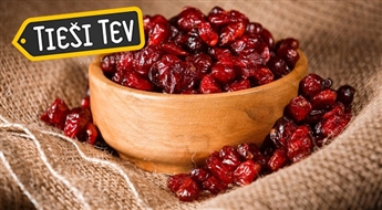 Сушеная клюква - вкусная и полезная закуска (300 гр). Получай витамины горстями!
