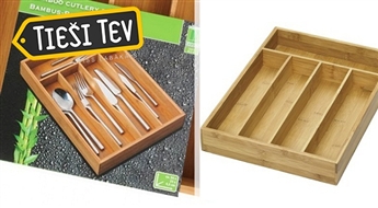 Ящик для столовых принадлежностей из бамбука