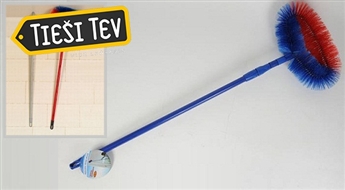 Griestu un sienu birste ar teleskopisko kātu!