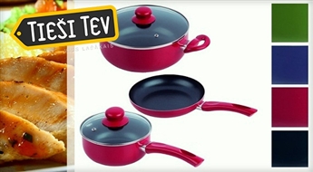 Lifetime Cooking kvalitatīvie katlu komplekti (4 krāsas)