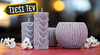 Kristāliskā stearīna sveces siltai vakara noskaņai