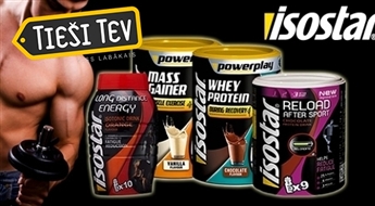 Порошки ISOSTAR MASS GAINER, HIGH PROTEIN, RELOAD AFTER SPORT и LONG ENERGY для приготовления напитков по увеличению и сохранению мышечной массы и для энергии!