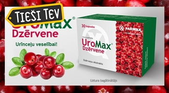 FARMAX: UroMax® Dzērvene  -  dzērvenes spēks urīnceļu veselībai