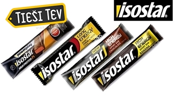 Uzlādē savu enerģiju sporta nodarbību laikā vai pēc slodzes ar ISOSTAR batoniņiem!