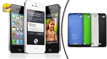 Power bank-case мобильная батарея для iPhone 4/4S ix1900, 1900 мАч