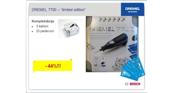 Dremel 7700 7.2V Limited Edition multifunkcionālais instruments!
