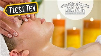 Mona Beauty: Klasiskā sejas masāža ar aromātiskajām eļļām.