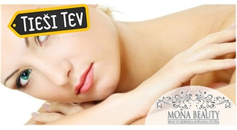 Fotoatjaunošana + piena pīlings  sejas ādas svaigumam salonā Mona Beauty