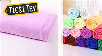 Viegli un mitrumu absorbējoši 30 x 70 vai 70 x 140 cm mikrošķiedras dvieļi
