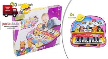 KinderKraft muzikālais rotaļu paklājiņš Animal Piano