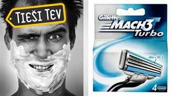 GILLETTE: Mach3 Turbo (4x) skūšanās asmeņu komplekti vīriešiem