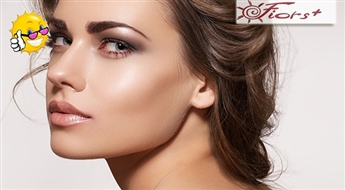 Покраска ресниц и бровей  + коррекция в косметическом кабинете  Fiors+