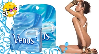 Nevainojami gludai ādai: GILLETTE VENUS skuvekļi sievietēm (2 vai 4 kasetes)