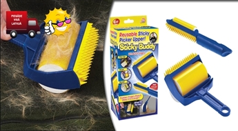 Īpašo rullīšu Sticky Buddy komplekts putekļu, drupaču un dzīvnieku spalvu savākšanai.
