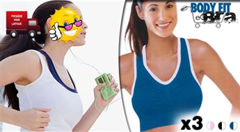 Body Fit Bra bezvīļu sporta krūšturu komplekts