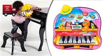 KinderKraft muzikālais rotaļu paklājiņš Animal Piano