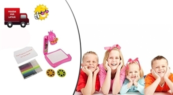 Kinder Kraft Rotaļu Projektors ar zīmēšanas piederumiem