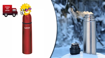 Karsts un aromātisks dzēriens vienmēr līdzi! Kvalitatīvs vācu zīmola LaPLAYA termoss (0,5l vai 1l)