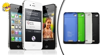 Power bank-case mobilais akumulators priekš iPhone 4/4s ix1900 , 1900 mAh