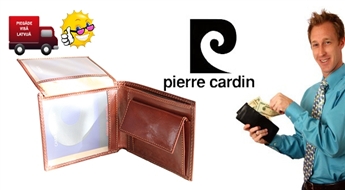 Практичный и качественный мужской кошелек от Pierre Cardin из натуральной кожи