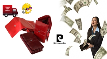 Zīmola Pierre Cardin sieviešu maki no dabīgās ādas