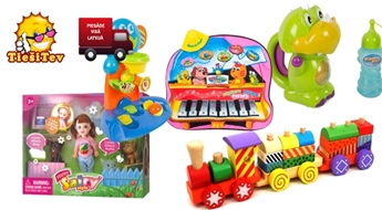 Распродажа игрушек! Деревянный паравозик, автомобиль, Kinder Kraft игрушка для выдувания мыльных пузырей от Ls 1.09!
