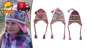 Stilīga bērnu ziemas cepure ar Barbie!