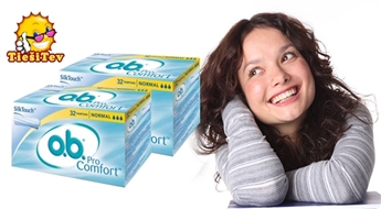 Тампоны o.b. ProComfort Silk Touch для твоего комфорта. В комплекте 48 или 64 шт,