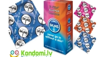 Презервативы SKINS отличного качества MIX 20 штук с 50% скидкой от kondomi.lv!