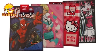 Кино и анимации персонажей фильма плед (Барби, Человек-паук, Hello Kitty и Monster High)