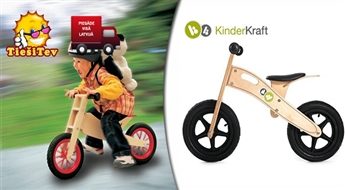 Kinder Kraft Runner детский ВЕЛОКАРТ с деревянной рамой!