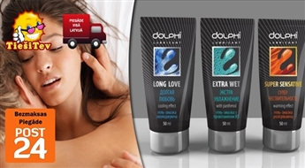 Комплект лубрикантов Dolphi - 3x SUPER SENSITIVE или 3x LONG LOVE