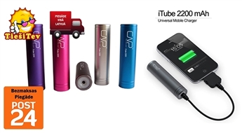 iTube 2200 power bank 2200 mAh - дополнительная батарея для телефона, GPS, IPAD