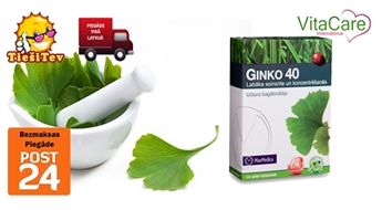 Ginko 40 для улучшения памяти и кровообращения