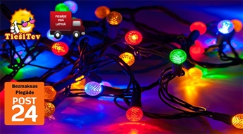 Для светлых праздников: гирлянда с LED-лампочками круглой формы