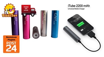 iTube 2200 power bank 2200 mAh - дополнительная батарея для телефона, GPS, IPAD