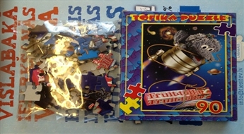 Puzle ar Tofiku 90 gab., 30x21 cm!