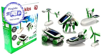Solar Robot Kit Robots Konstruktors 6in1